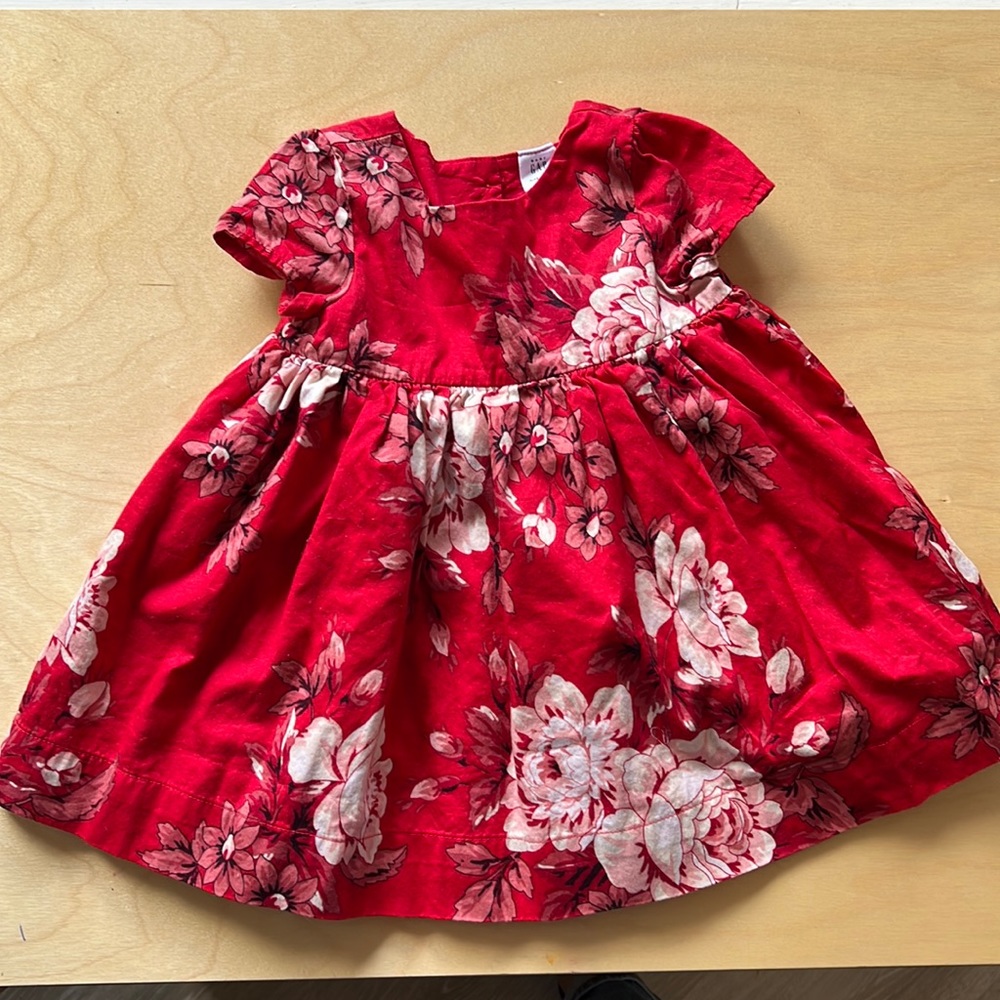 Baby GAP red dress 6-12 months
